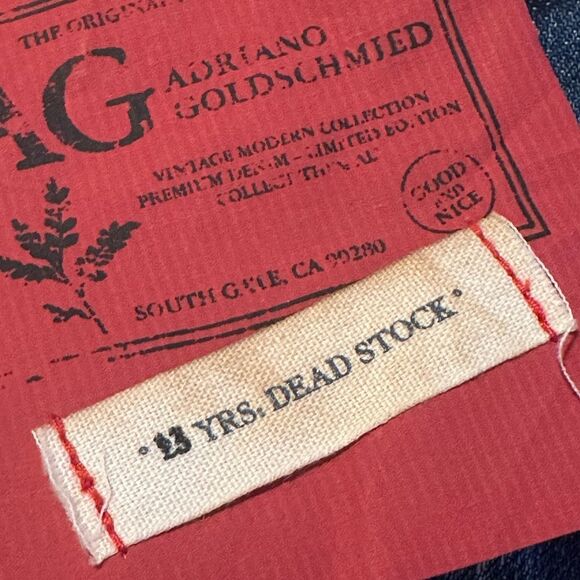 AG Adriano Goldschmied The Premiere Skinny Straight Jeans 32 32R NWT DEADSTOCK - Picture 11 of 16